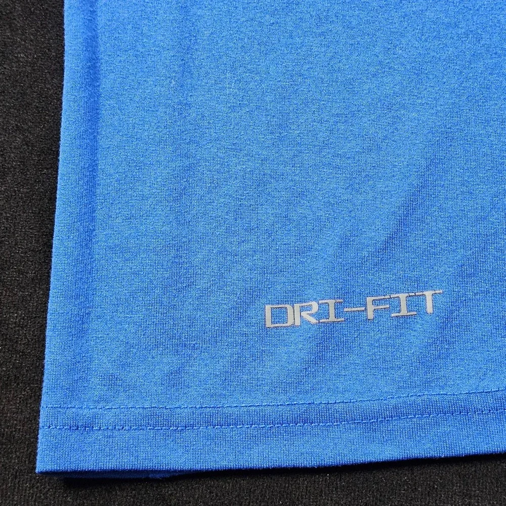 Nike Dri-Fit Legend Blue Short Sleeve Performance T-Shirt Men's L